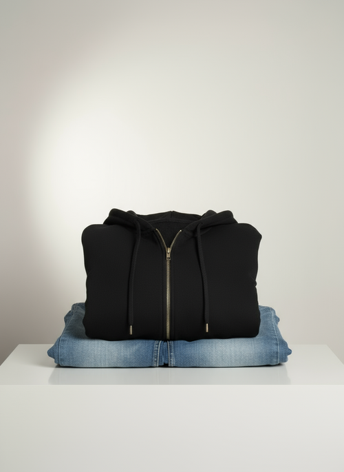 Bej jogger beyaz tişört kombinasyonu - Crux Giyim"