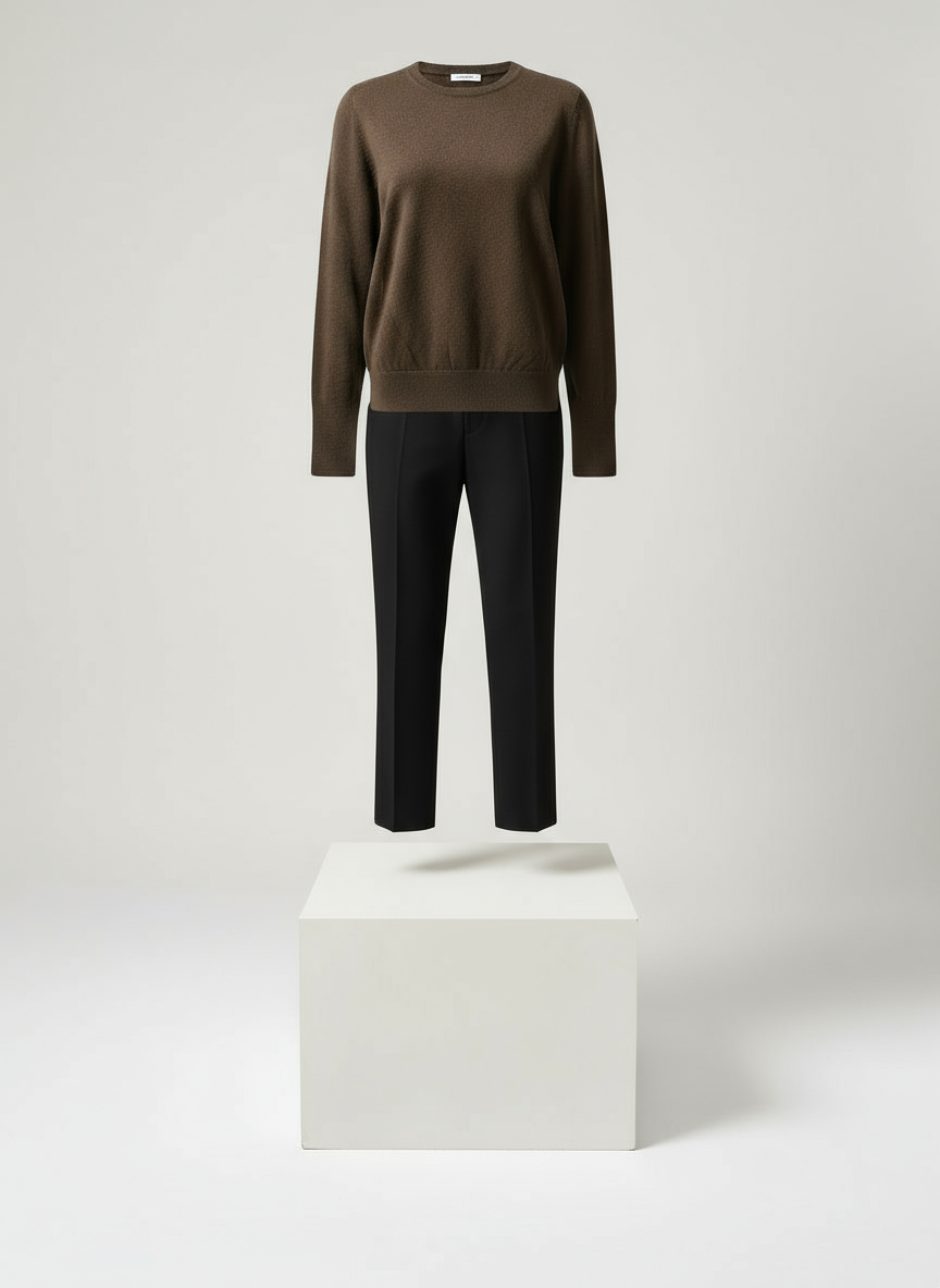 Kahverengi Basic Sweatshirt