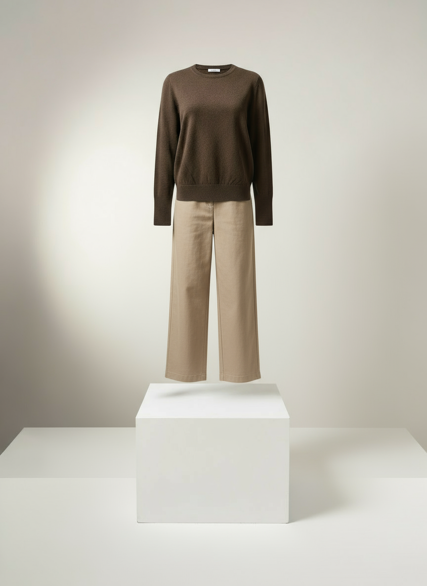 Kahverengi Basic Sweatshirt