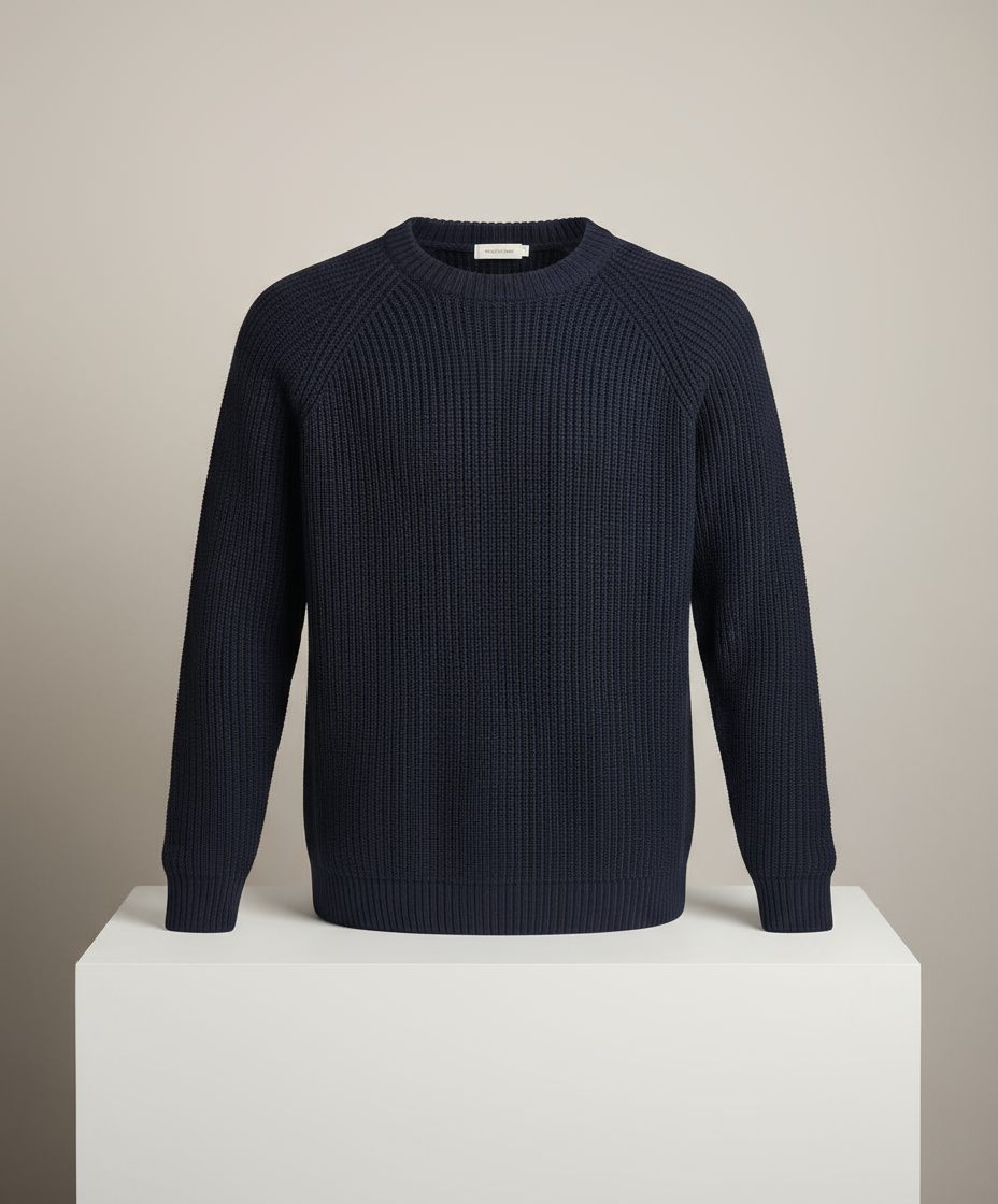  Lacivert triko kazak referans stil - Crux Giyim