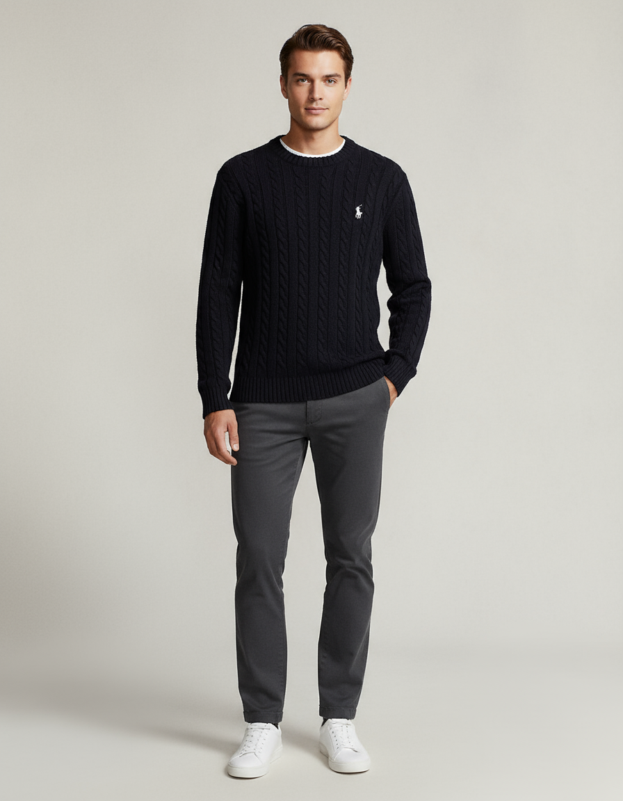 ERKEK SİYAH TRİKO KAZAK